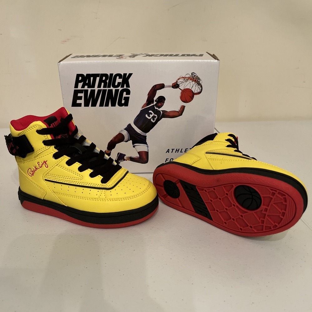 Ewing Athletics 33 HI Size 12 Preschool Orion‎ Yellow/Black/Red BNIB